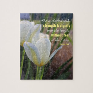 Ze is gekleed - Proverbs 31:25 Legpuzzel