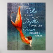 Ze is gemaakt van dieptes Zeemeermin Poster (Voorkant)