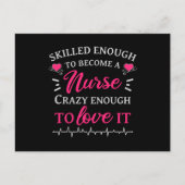 Ze is genoeg vermoord om een verpleegster te worde briefkaart (Voorkant)