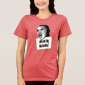 Ze is genomen Grappige aangepaste tekst Tri-Blend Shirt (Voorkant)