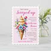 Ze is geschept ijs bruidsdouche kaart (Staand voorkant)