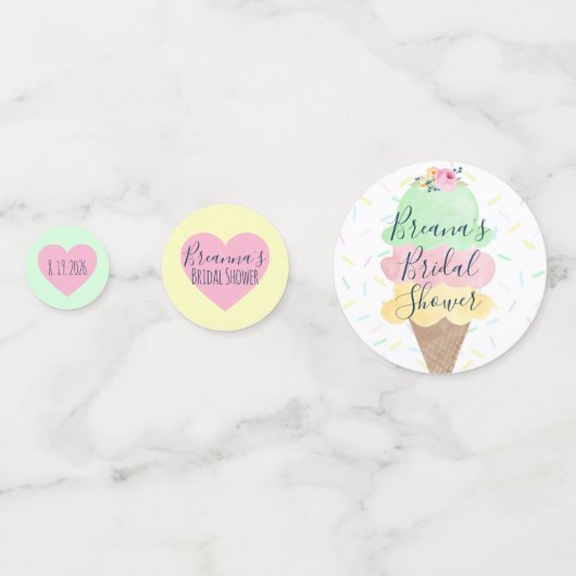 Ze Is Geschept Ijs Bruiloft Feest Confetti (Voorkanten)