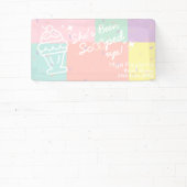 Ze is gescoord! IJs Bruidsmeisjesfeest Spandoek (Insitu)