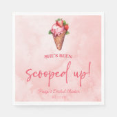 Ze is gescoord! Ijs Bruiloft Feest  Servet (Voorkant)