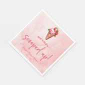 Ze is gescoord! Ijs Bruiloftsshowers  Servet (Hoek)