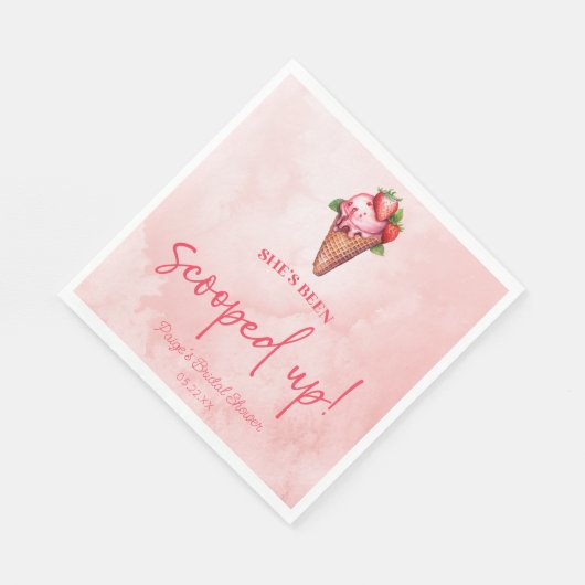 Ze is gescoord! Ijs Bruiloftsshowers  Servet (Hoek)