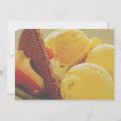 Ze Is Gescoord Ijs Wafel Bruiloft Feest Kaart (Achterkant)