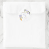 Ze is gescoord (Paars) Aangepast Ronde Sticker (Tas)
