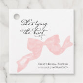 Ze is getrouwd Boog Bruidsfeest Dank je wel Bedankjes Labels (Voorkant)