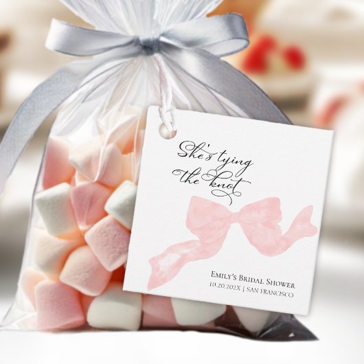 Ze is getrouwd Boog Bruidsmeisjesfeest Bedankt Bedankjes Labels