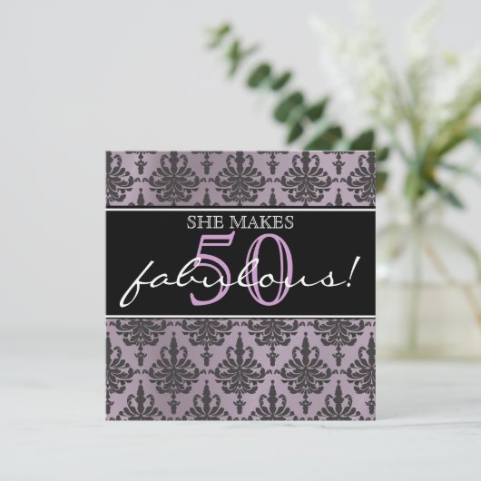 Ze is geweldig! Birthday Party Invitation Kaart (Staand voorkant)