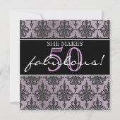 Ze is geweldig! Birthday Party Invitation Kaart (Voorkant)