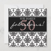 Ze is geweldig! Birthday Party Invitation Kaart (Voorkant)