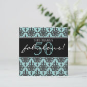 Ze is geweldig! Birthday Party Invitation Kaart (Staand voorkant)