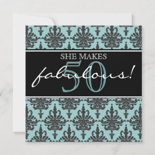 Ze is geweldig! Birthday Party Invitation Kaart