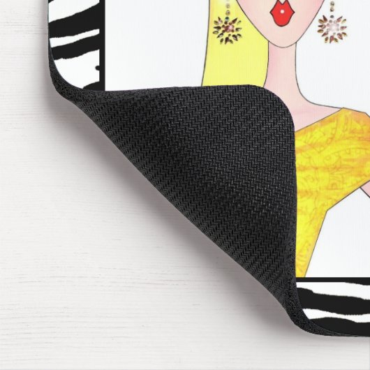 "Ze is gewoon ALLEMAAL praten en NO Tiara!" Muismat (Hoek)