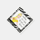 "Ze is gewoon ALLEMAAL praten en NO Tiara!" Servetten (Hoek)