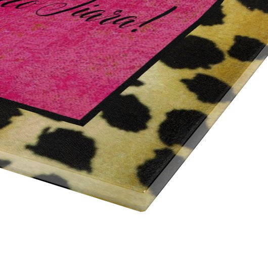 "Ze is gewoon ALLEMAAL praten en NO Tiara!" Snijplank (Hoek)