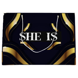 ZE IS HAAR EIGEN BAAS Luxe Gift Bag Groot Cadeauzakje