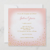 Ze is helder als glitters bubbelige uitnodiging pa (Achterkant)