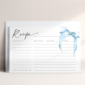 Ze is het binden van de Knoop Blue Bridal Bow Rece Kaart