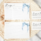 Ze is het binden van de Knoop Blue Bridal Bow Rece Kaart