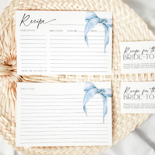 Ze is het binden van de Knoop Blue Bridal Bow Rece Kaart