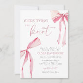 Ze is het binden van de knoop Coquette Bow Vrijgez Kaart (Voorkant)