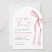 Ze is het binden van de knoop Coquette Bow Vrijgez Kaart (Voorkant)