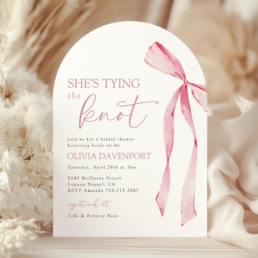 Ze is het binden van de knoop Coquette Bow Vrijgez Kaart