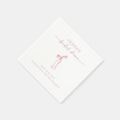 Ze is het binden van de knoop Coquette Bow Vrijgez Servet (Hoek)