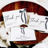 Ze is het binden van de knoop Gothic Black Bow Vri Bedankkaart