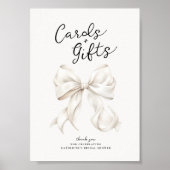 Ze is het binden van de knoop Kaarten & geschenken Poster (Voorkant)