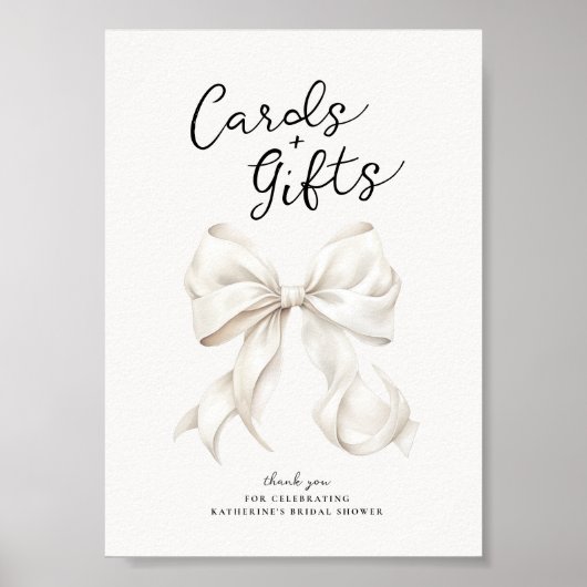 Ze is het binden van de knoop Kaarten & geschenken Poster (Voorkant)