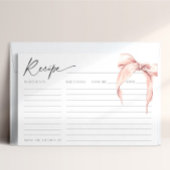 Ze is het binden van de Knoop Roze Bruids Boog Rec Kaart