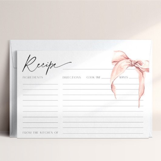 Ze is het binden van de Knoop Roze Bruids Boog Rec Kaart