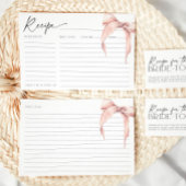 Ze is het binden van de Knoop Roze Bruids Boog Rec Kaart