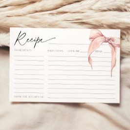 Ze is het binden van de Knoop Roze Bruids Boog Rec Kaart