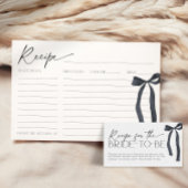 Ze is het binden van de Knot Black Bow Bridal Rece Kaart