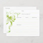 Ze is het binden van de Knot Green Bow Bridal Rece (Voorkant / Achterkant)