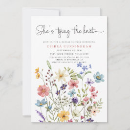 Ze is het Knot Wildflower Vrijgezellenfeest aan he Kaart
