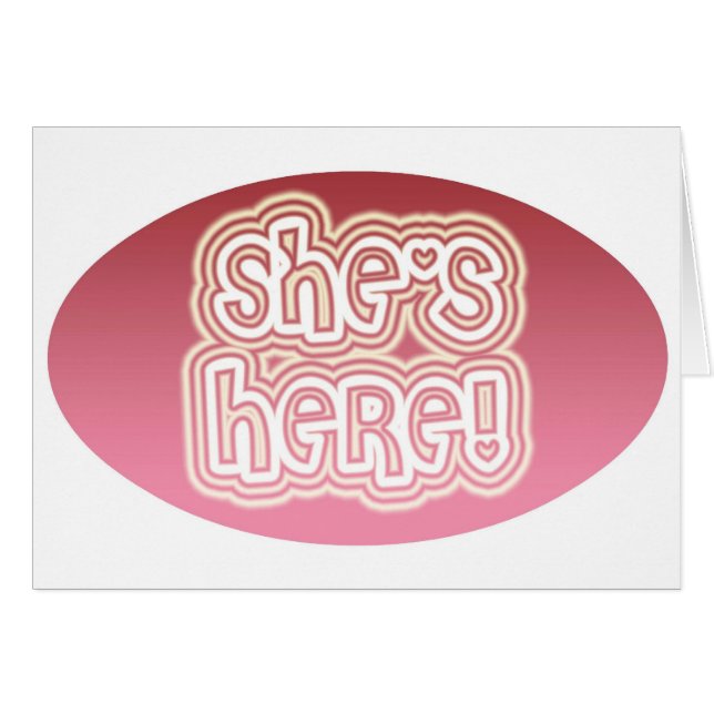 Ze is hier (Voorkant Horizontaal)