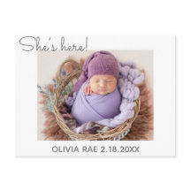 Ze is hier! Hij is hier! Eenvoudig Modern bedankt