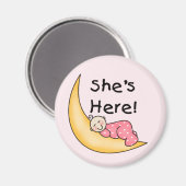 Ze is hier, meisje magneet (Voorkant / Achterkant)