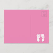 Ze is hier, zondagse aankondiging voor een baby-me (Achterkant)