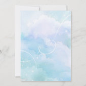 Ze is in de nacht van de clouds-bridal-douche uitg kaart (Achterkant)