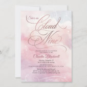 Ze is in de nacht van de clouds-bridal-douche uitg kaart (Voorkant)