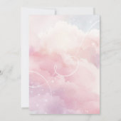 Ze is in de nacht van de clouds-bridal-douche uitg kaart (Achterkant)