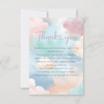 Ze is in de wolken Pastelkleuren Bruidsmeisjeshowe