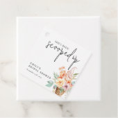 Ze is in het Vrijgezellenfeest opgeslokt. Bedankjes Labels (In situ)